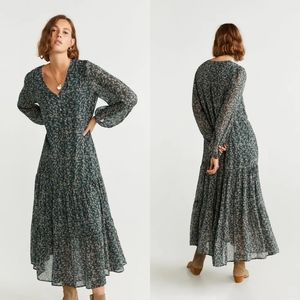 Mango MNG floral print maxi dress